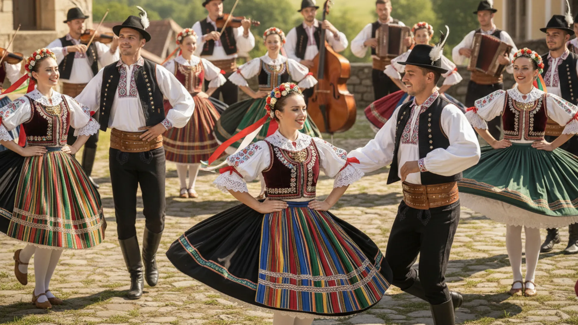 Folklórny súbor v meste Košice