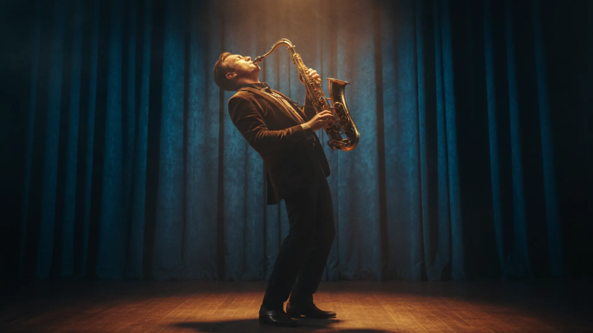 Saxofonista v meste Košice